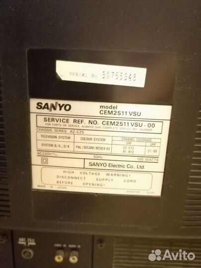 Телевизор sanyo