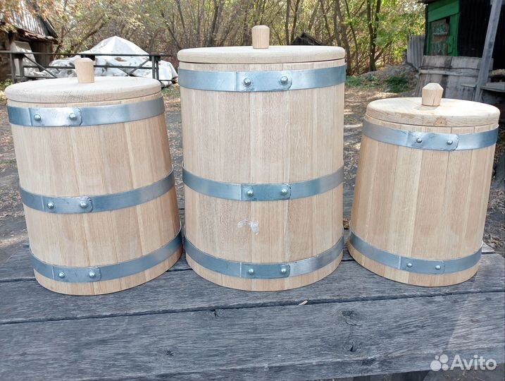 Бочки и кадки дубовые
