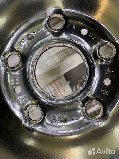 Штампованные Диски R15 6Jx15 ET 43 цо 57.1 5x112