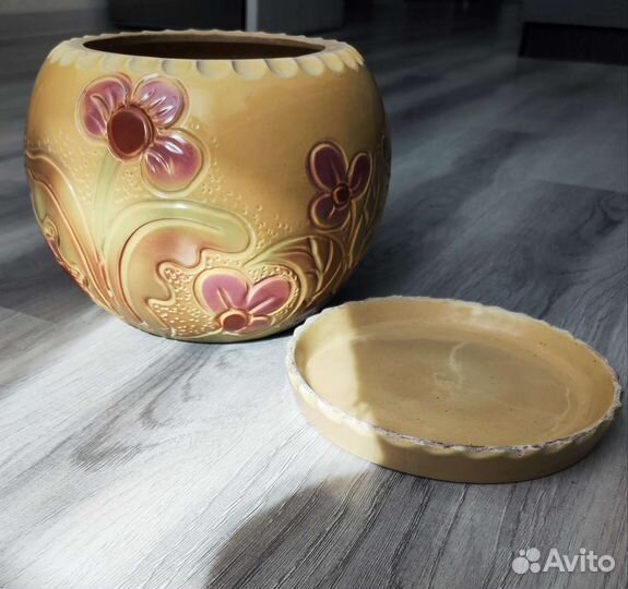 Цветочный Горшок керамический напольный