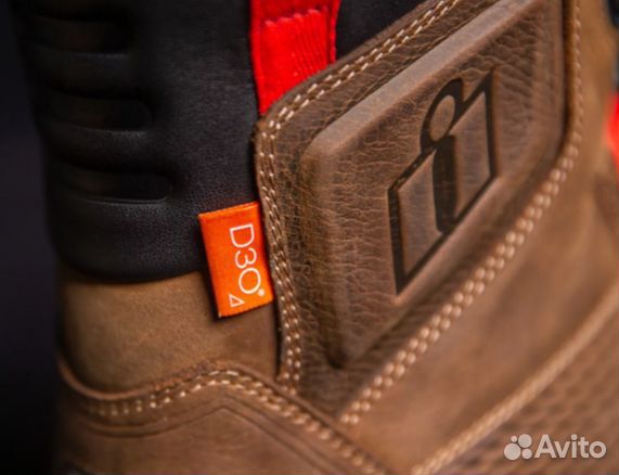 Мотоботы Icon StormHawk WP коричневые