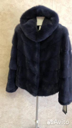 Новая норковая шуба с капюшоном 44-46рр