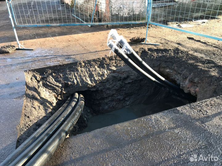 Прокол под дорогой, горизонтальное бурение гнб