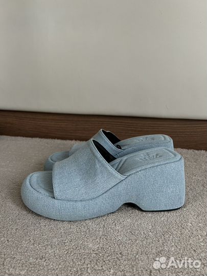 Сабо босоножки джинсовые Zara