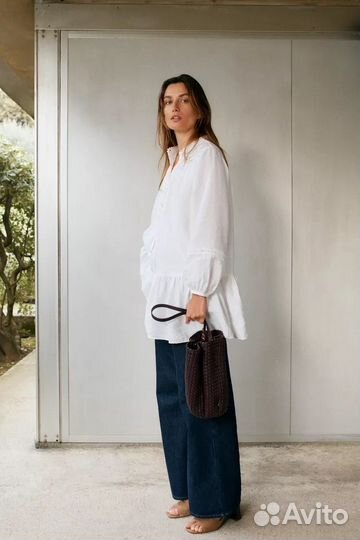 Сумка zara плетеная