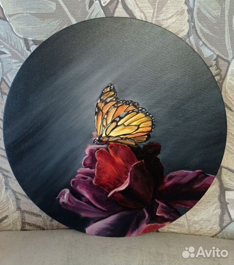 Картина Бабочка, масло