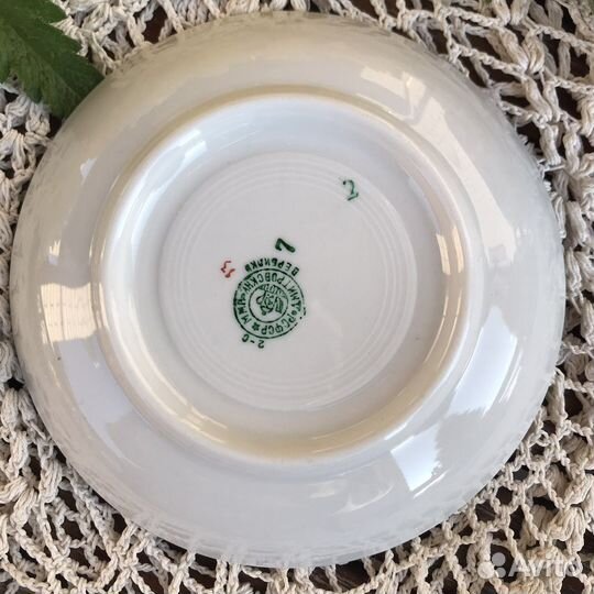 Чашка блюдце Вербилки Фарфор