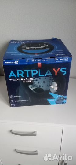 Игровой руль с педалями для пк