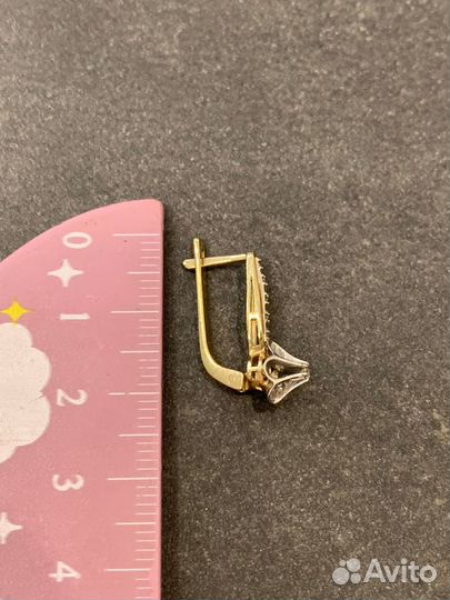 Серьги золотые с бриллиантами