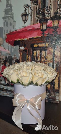 Розы из мыла