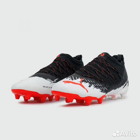 Бутсы Puma Future Z 1.3 FG Black White Red