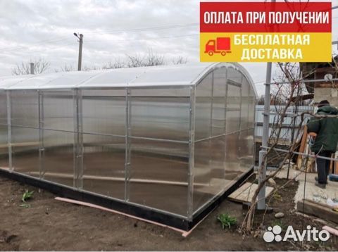 Теплица прямостенная 4*4 с поликарбонатом