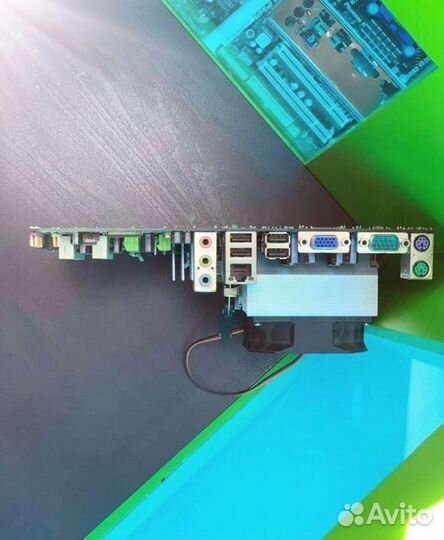 Материнская плата + процессор +2гб озу + кулер