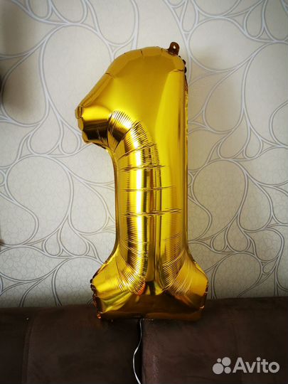 Цифра 1 на годик