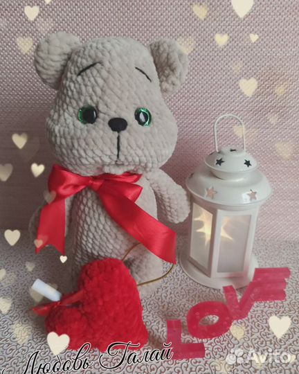 Мишутка-валентинка