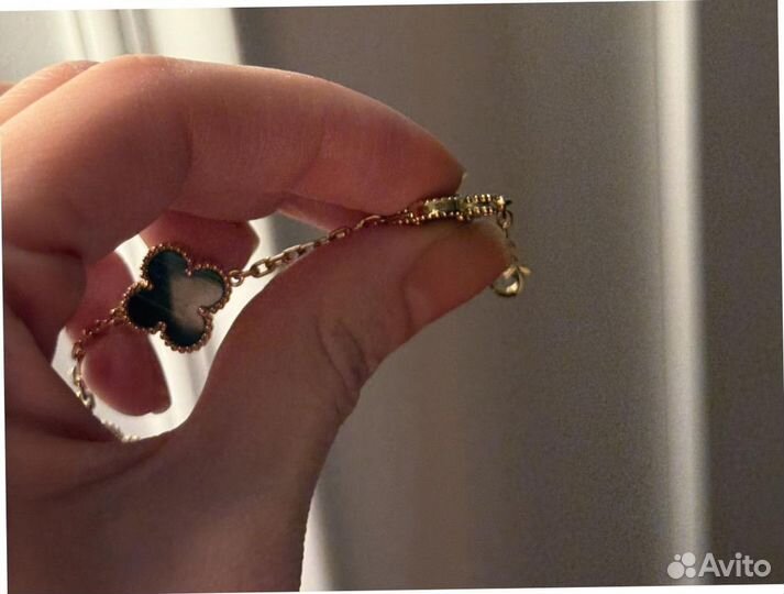 Van Cleef Браслет 5 мотивов: малахит и золото