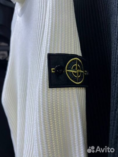 Свитер Stone Island черный и белый M/L