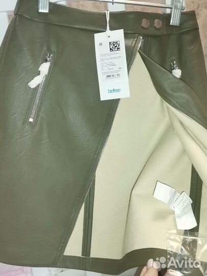 Кожаная юбка натуральная 42-44