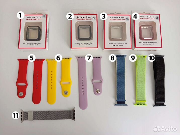 Чехлы и ремешки для Apple Watch 38mm / 40mm / 41mm