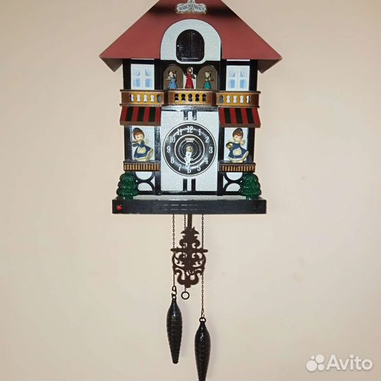 Часы настенные с кукушкой и музыкой citizen poppo