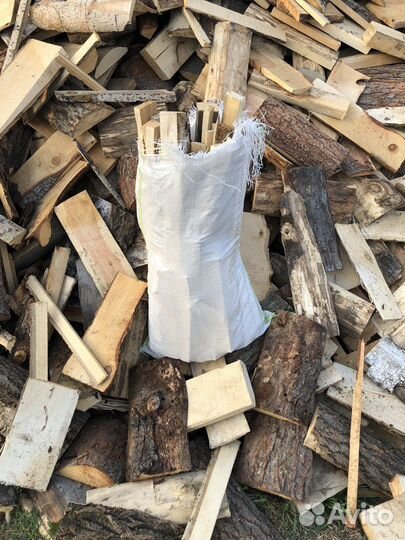 Дрова в мешках