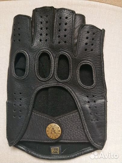 Перчатки кожаные без пальцев