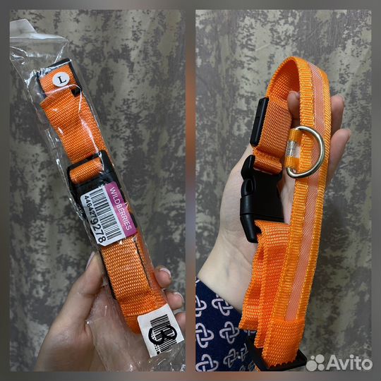 Ошейники для собак новые (светящиеся)