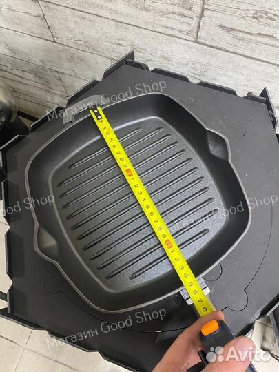 Сковорода чугунная гриль