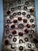 Широкий экстравагантный кожаный ремень объём-80см