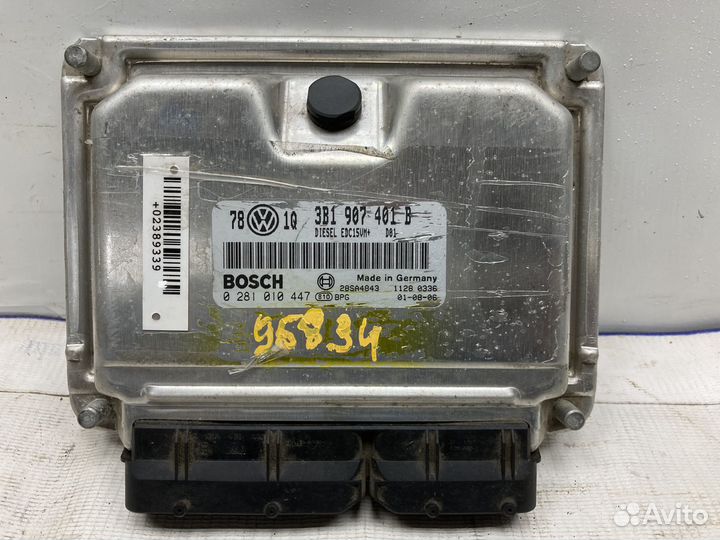 Блок управления двигателем VAG (эбу) 3B1907401B