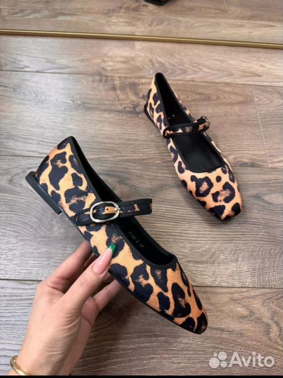 Туфли леопардовые Мэри Джейн