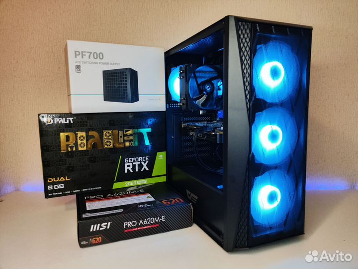 Игровой пк AM5: Ryzen 8400f / RTX 2060s / DDR5