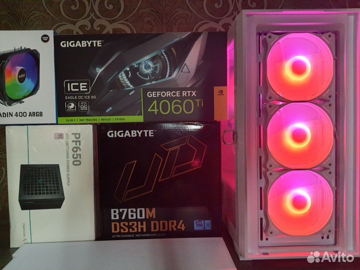 Игровой Пк RTX4060Ti Eagle Ice+Core i5 13400/B760