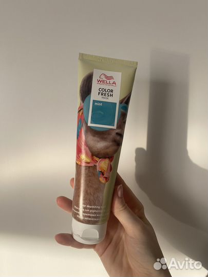 Оттеночная маска wella color fresh mint