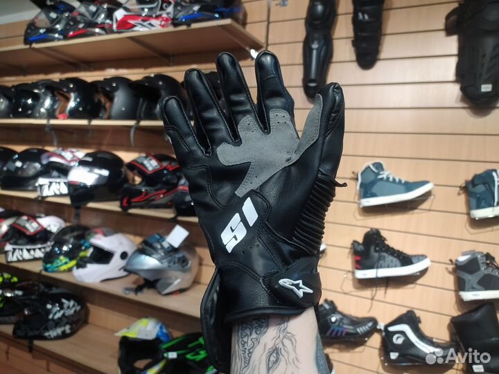 Перчатки экип на мото с защитой