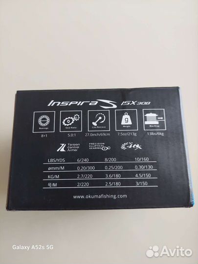 Катушка Okuma Новая