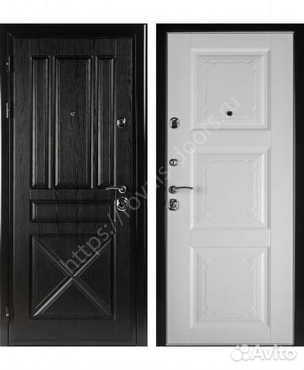 Трехконтурная металлическая дверь