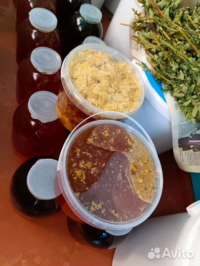 Мёд гречишный, пустырник, расторопша и забрус