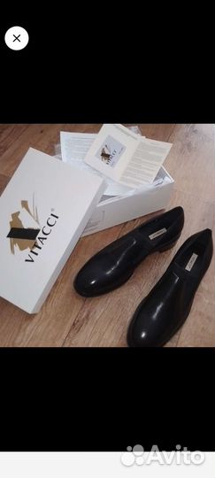 Лоферы vitacci р.41 27см оригинал натур.кожа