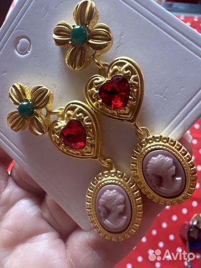 Серьги бижутерия