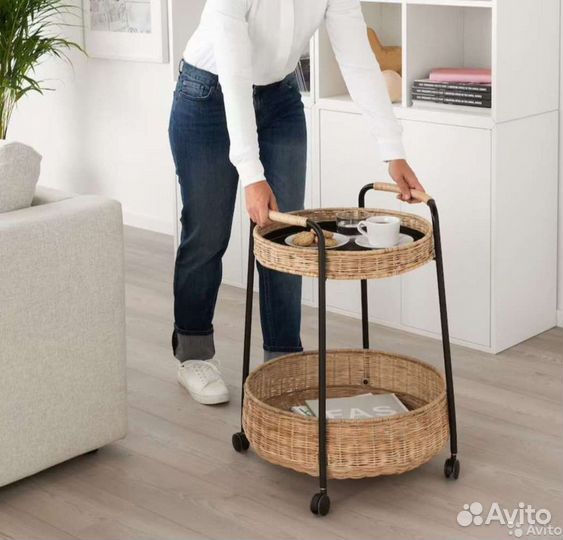 Корзина столик Lubban Луббан Икеа