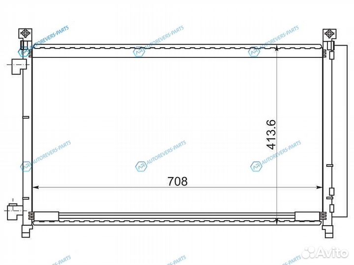 ST-DT66-394-A0 Радиатор кондиционера nissan X-trai