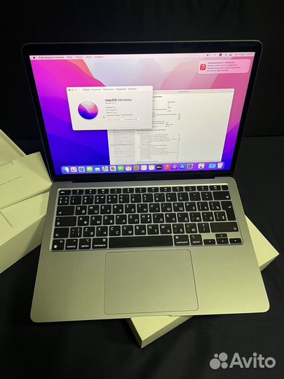 Macbook air 13 м1 8/8 core 512gb