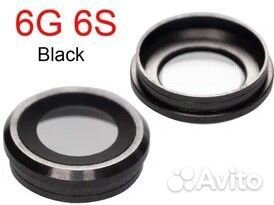 Стекло камеры и вспышки для iPhone 6 Plus (серебро