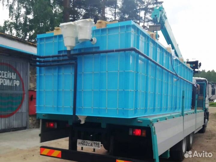 Бассейн 6x2 из пластика