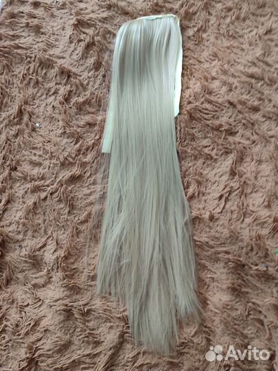 Накладной хвост на крабе бело серый