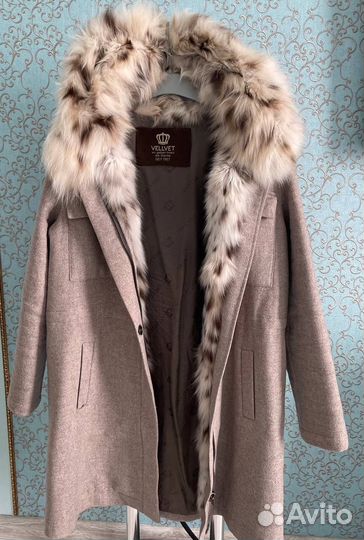 Парка шуба bob cat рысь кашемир loro piana