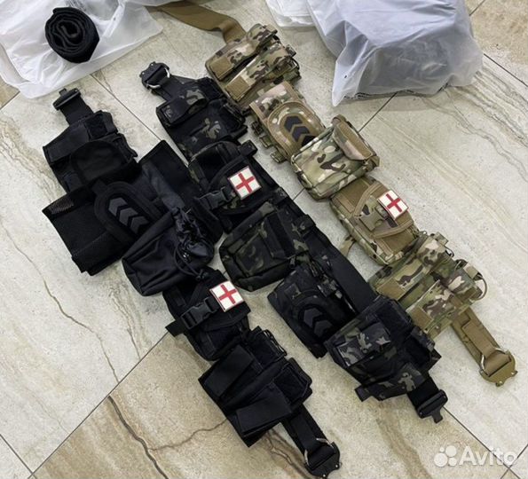 Пояс разгрузочный тактический с подсумками