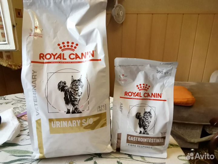 Royal Canin Urinary s/о и Gastrointestinal