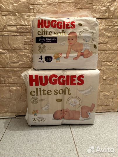Подгузники Huggies Elite Soft 2 4